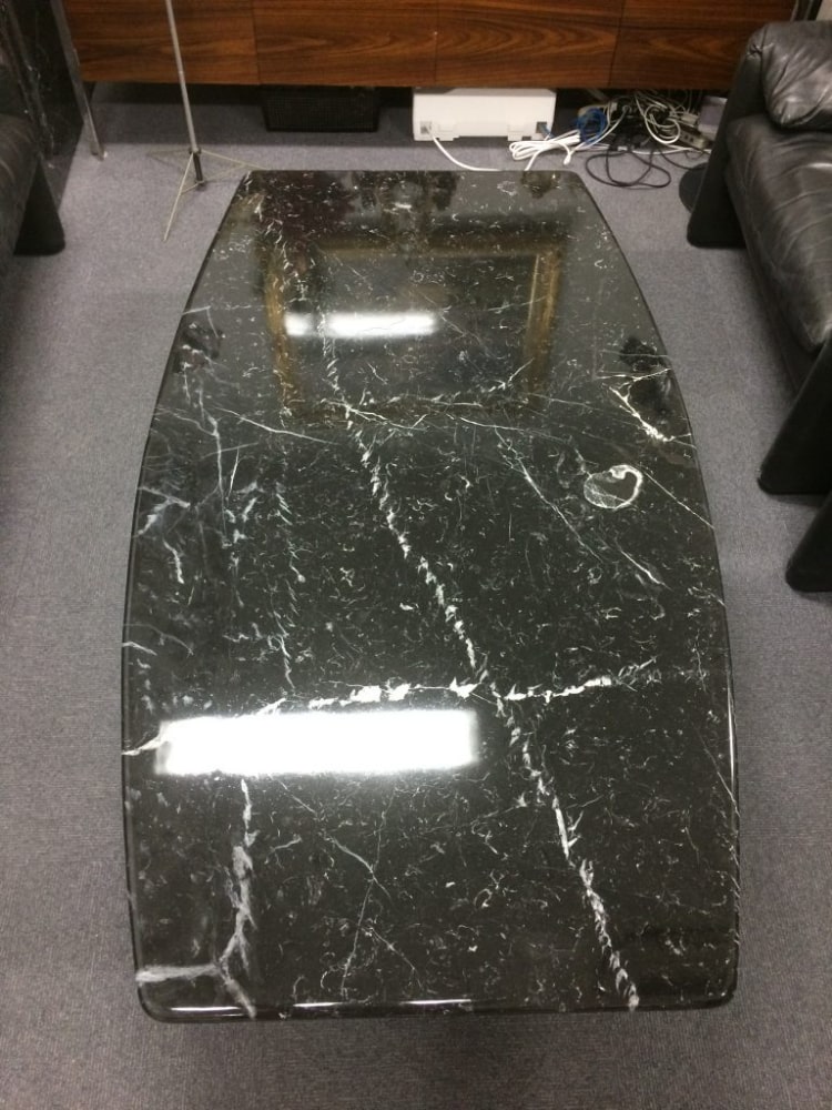 天然大理石のテーブルが真っ二つ！？　天然大理石テーブル割れ補修　大阪市淀川区 BEFORE